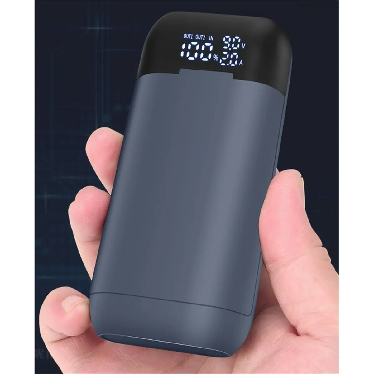 DIY Power Bank Box Battery Charger Case Portable QC3.0 PD 18W Fast Charging Case for 18650 21700 20700 Lithium Batteries