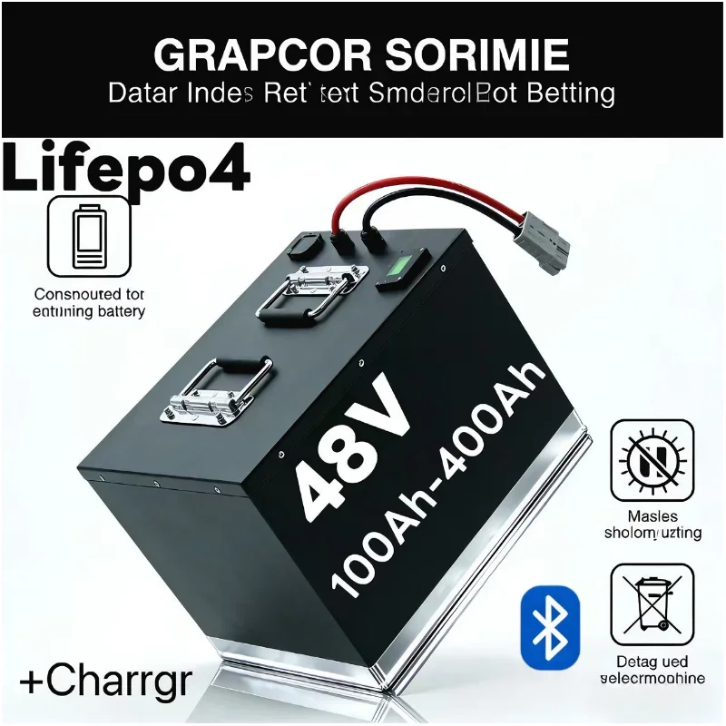 48V 100Ah-400Ah 16S LiFePO4 Battery | 5kW Hybrid System Ready | High-Capacity Energy Storage Power your 5kW hybrid system with o