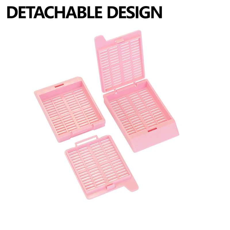 1 piece tissue embedding box pom material 1*5mm long strip buckle removable lid EM106 view 2