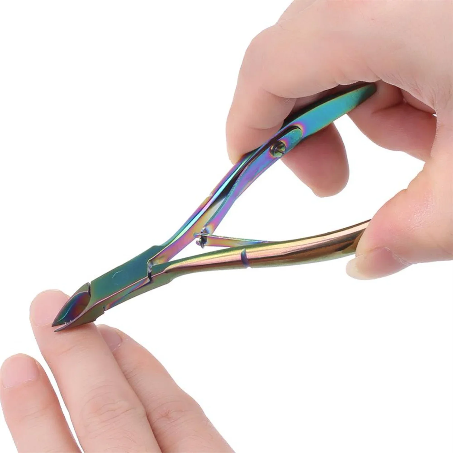 

Trimmer, Cutter,Stainless Steel Cuticle Nipper Coloful Nail&Toenail Dead Skin Cutter Nail Art Pedicure Tool