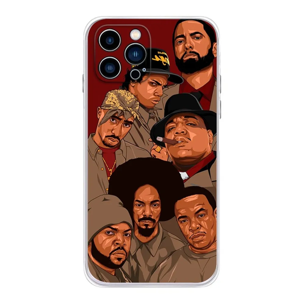 Rap Singer T-Tupac S-Shakur Phone Case  For IPhone 15,14,13,11,12 Pro Max Mini X XR XS 7,8 Plus SE Transparent Cover