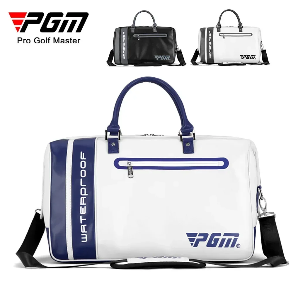 

PGM New Golf Clothing Bag Men's Super Fiber Leather Waterproof Clothing Bag Independent Shoe Bag Storage