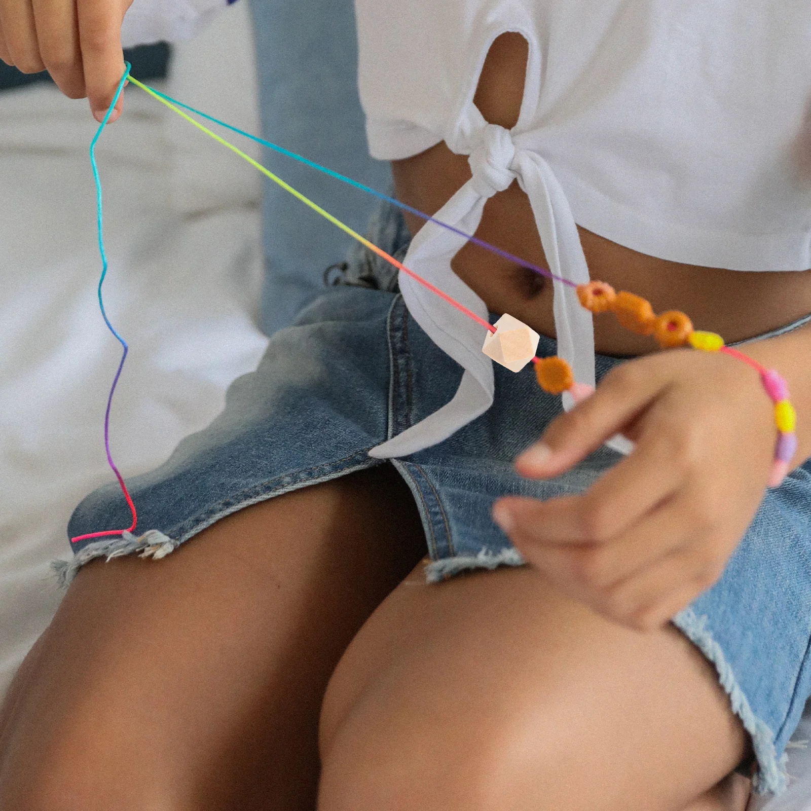 

100Pcs Wooden Beads Natural Unfinished Octagonal DIY Spacer Beads for Jewelry Making Crafts Art Projects Accessories