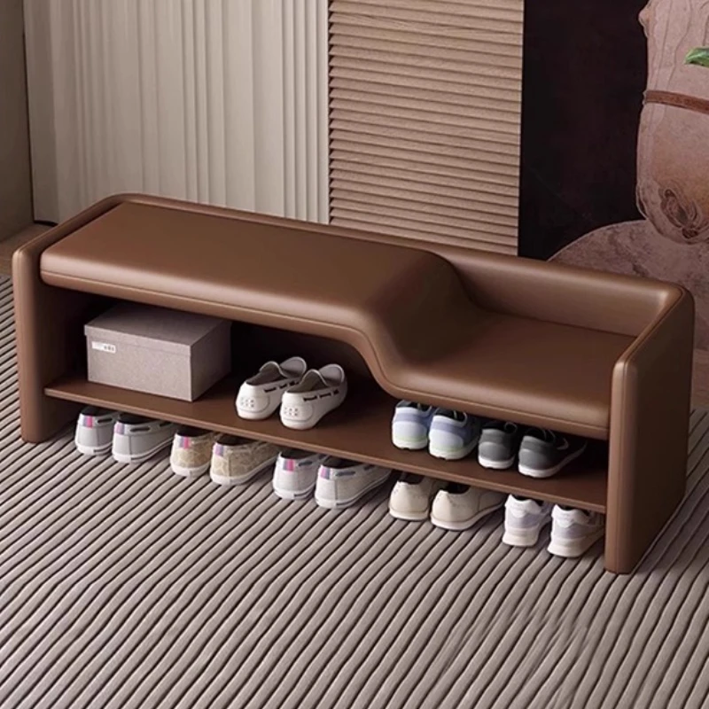 

‌Modern Entryway Bench with Shoe Storage - Multi-Functional Shoe Rack Seat, Space-Saving Hallway Organizer for Home & Office