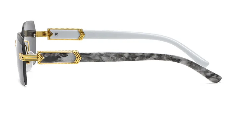Rahmenlose randlose Sonnenbrille im neuen Stil für Damen, modisch und trendig, mit Ozean-Gläsern mit Farbverlauf 1326 – Detail 9