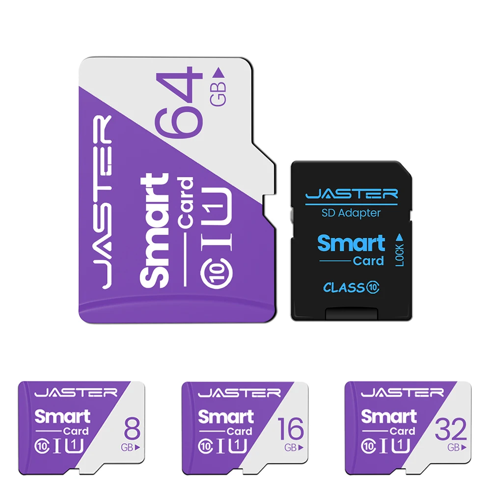 

Высокоскоростная карта памяти JASTER Class 10, 64 ГБ, мини-SD-карта, 32 ГБ TF-карта, скорость чтения 100 МБ для телефона, переключателя ПК, смартфона, 16 ГБ, 8 ГБ