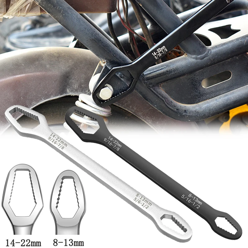 Car Repair Tools 8-22mm Multifunction Torx Wrench Universal Adjustable Ratchet Spanner Auto Repair Disassembly Tool Accessories