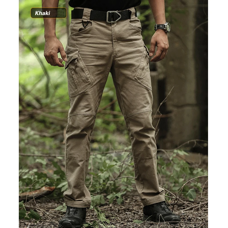 TRVLWEGO الرجال الخريف السراويل التكتيكية في الهواء الطلق الرحلات غير رسمية التجفيف السريع خفيفة الوزن مقاوم للماء المشي لمسافات طويلة السراويل البضائع 6 جيوب