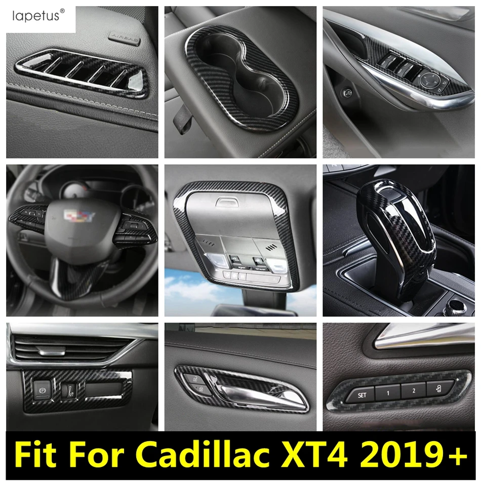 

Seat Adjust Button / Window Lift / Dashboard AC Air Vent / Gear Shift Head Cover Trim Accessories For Cadillac XT4 2019 - 2023