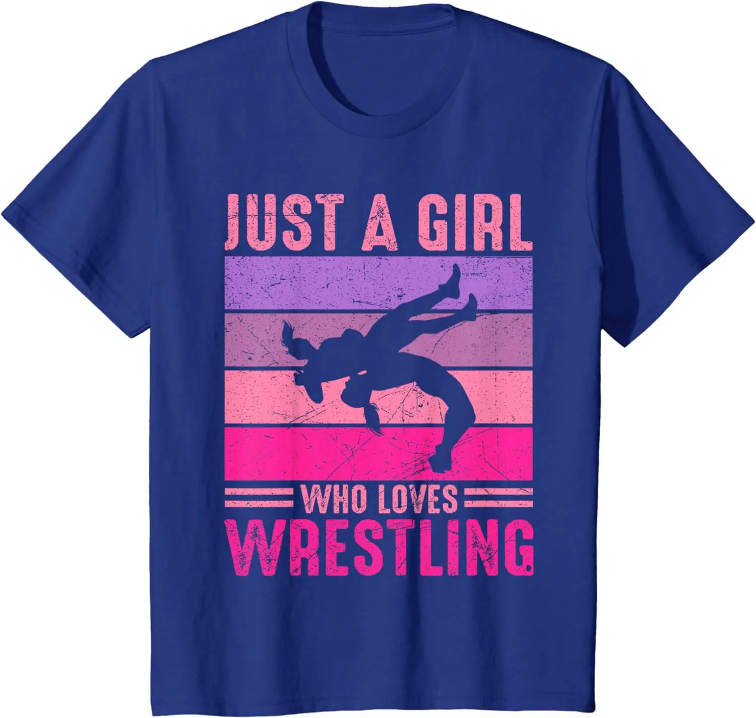 Just A Girl Who Loves Wrestling Girl Wrestle Outfit Wrestler T-Shirt