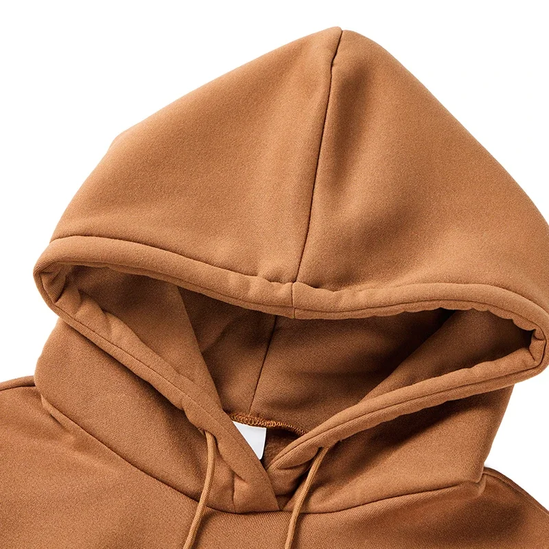 New Autumn Winter Solid Color Casual Sports Two - piece Hoodie and Pants Set for Men S - 3XL Tracksuit for Daily Activity