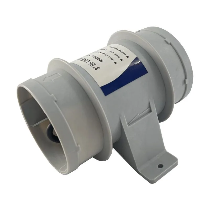 3/4 inch 12V straight tube reinforced circular fan blower yacht car accessories exhaust fan marine accessories