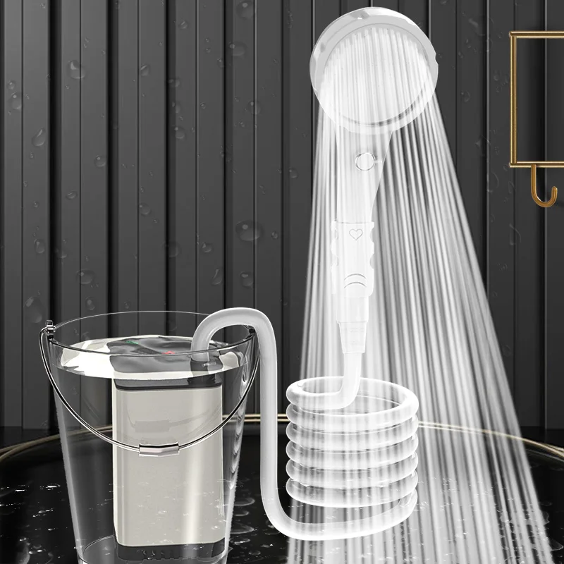 

Rechargeable portable shower camp, portable outdoor shower head for traveling hand-held sprayer portable shower