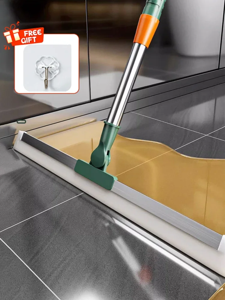 Silicone Scraper Broom Magic Wiper Floor Toilet Bathroom Squeegee Scrubber High Place Glass Wiper Household Cleaning Tools