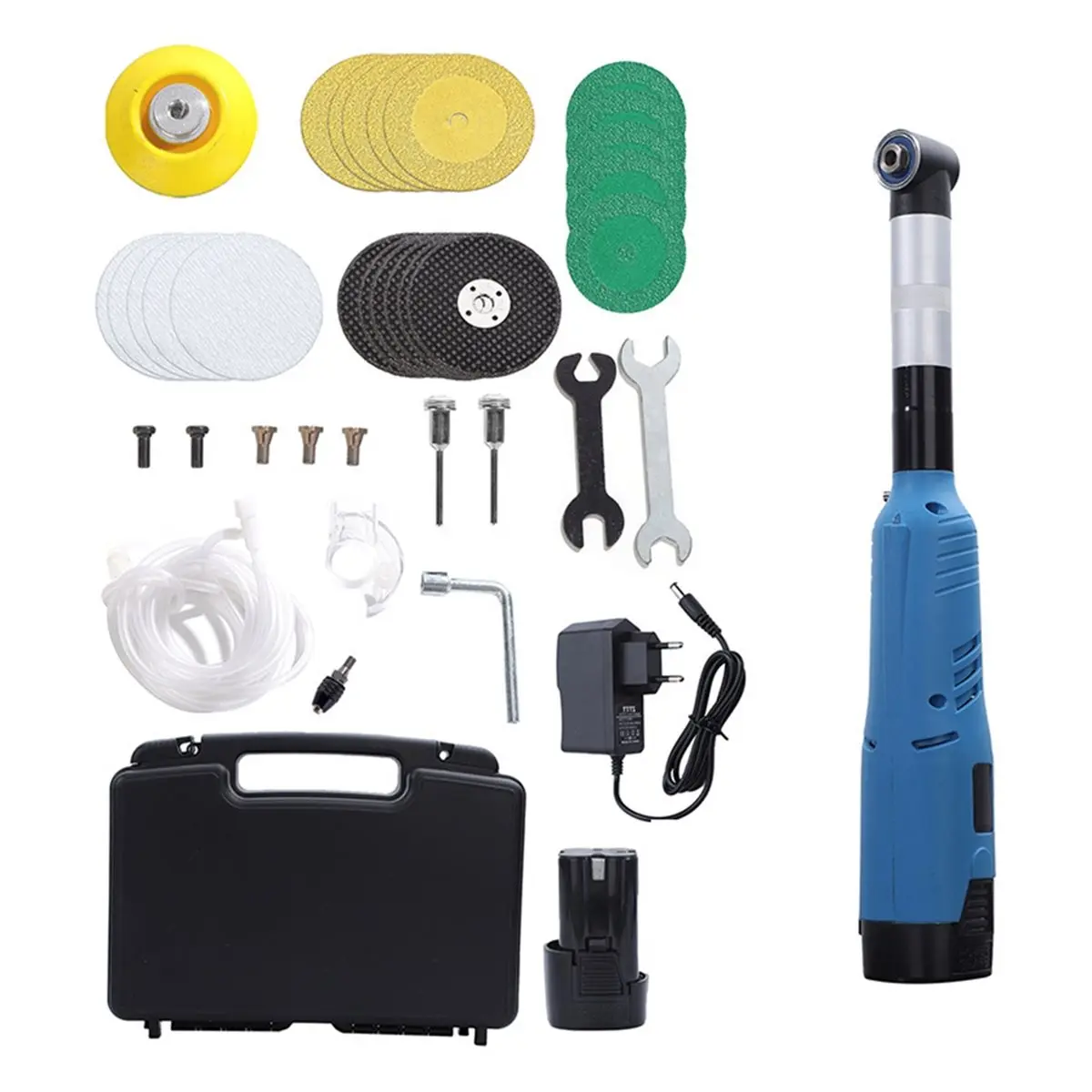 A376P ~90 Degree Elbow Multifunction Electric Die Grinder Kit for Ceramic Tile Beautification DIY&Grinding Tool