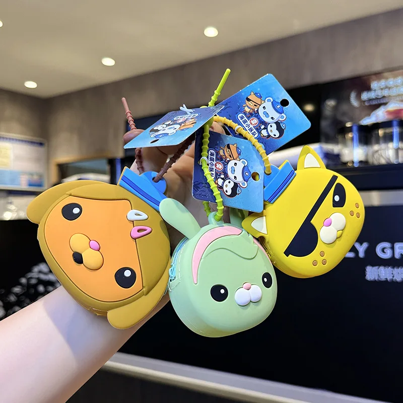 Cartoon Kwazii Keychain Octonauts Silicone Bag Pendant Backpack Decoration Cute Trendy Jewelry Captain Barnacles Peripherals