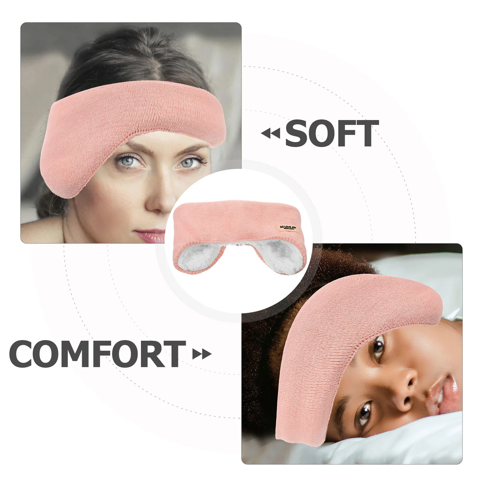 Soundproof for Sleeping Women Eye Patch Blindfold Noise Insulation Mask Travel Reduction