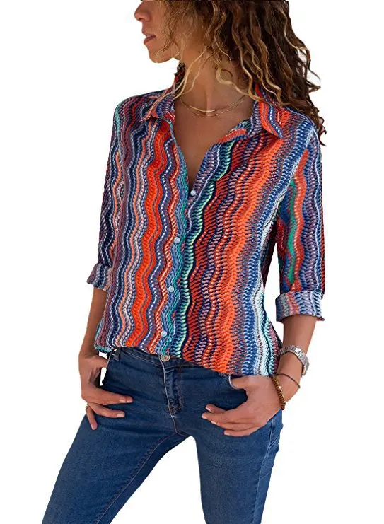 

Faion Long Sve V-Ne Printed irt Top Women's Europe A-Line Sle Lace Snowflake Design Slim Fit Mid-Length Cardigan
