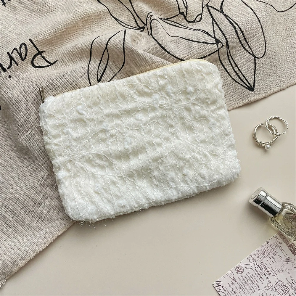 

Мини-кошелек из холщовой ткани с простой молнией, косметичка, милый кошелек для женщин