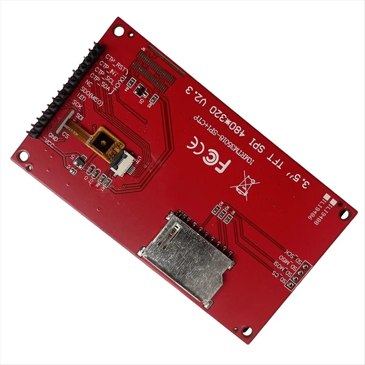 【Home-Accessories】3.5 Inch SPI Serial Port Tft Display Lcd Module Ili9488 Multi-Function Portable with Capacitive Touch Screen