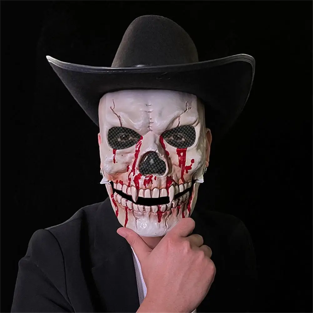 Full Head Skull Mask Reusable Scream Adult Anonymous Masks Moveable Jaw Boy Child Halloween Silicone Scary Maniac Helmet Party