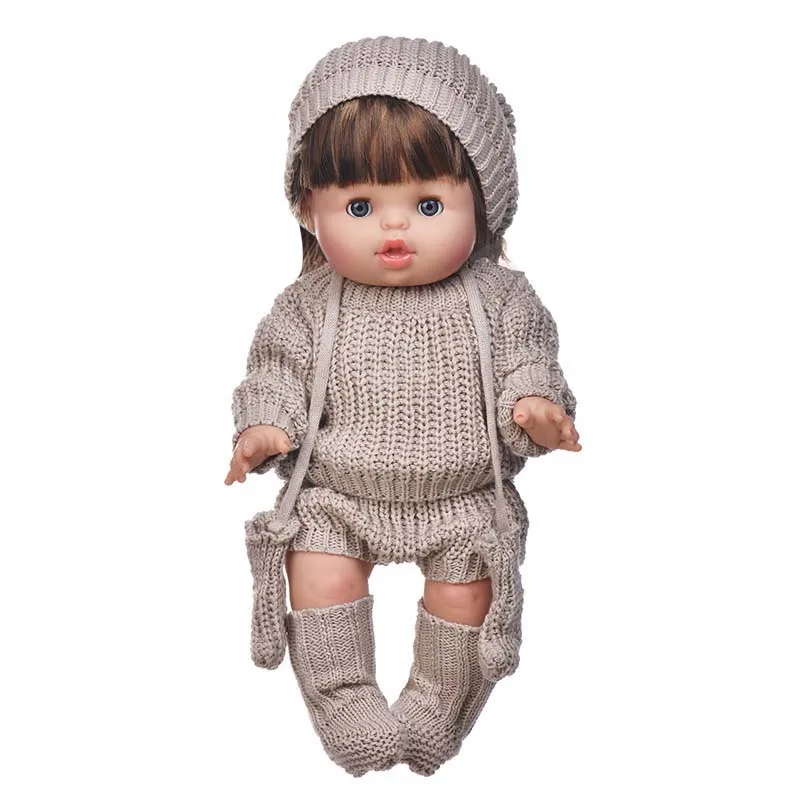 34cm 13.39 inch Babypop met openbare ogen, volledig zacht vinyl lichaam, reborn babypop, levensechte meisjespop, prinsessenpop, speelgoed, Bebe, verjaardagscadeau