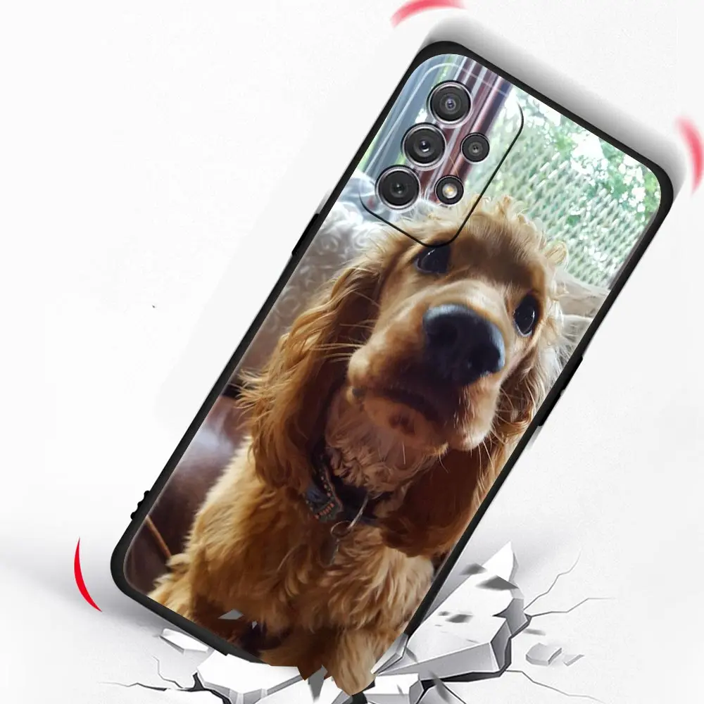 Cocker Spaniels Dog Lovely Case for Samsung A51 A71 A21S A12 A11 A15 A25 A31 A41 A52 A32 A23 A33 A53 A73 A03S A05S A13 5G Cover