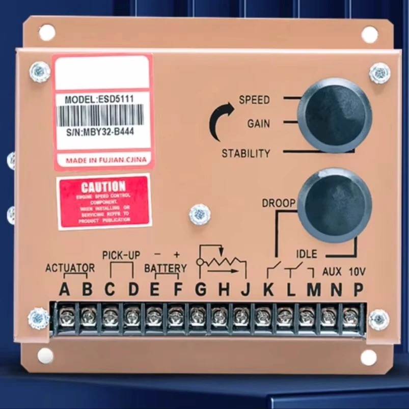 

ESD5111 Регулятор скорости двигателя, дизельный модуль управления генераторной установкой, блок питания, детали генератора двигателя переменного тока 12 В 24 В