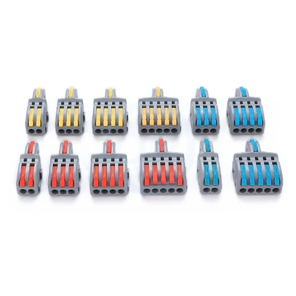 (10 pcs) F-12 F-13 F-14 F-15 Quick Terminal Block Splicable 1 in 2/3/4/5 out Wire Connector VSE