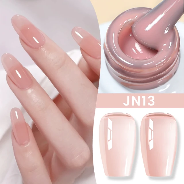 Nascido bonito 83 cores 10ml geléia nude gel unha polonês outono âmbar semi transparente manicure embeber fora uv led unhas gel verniz