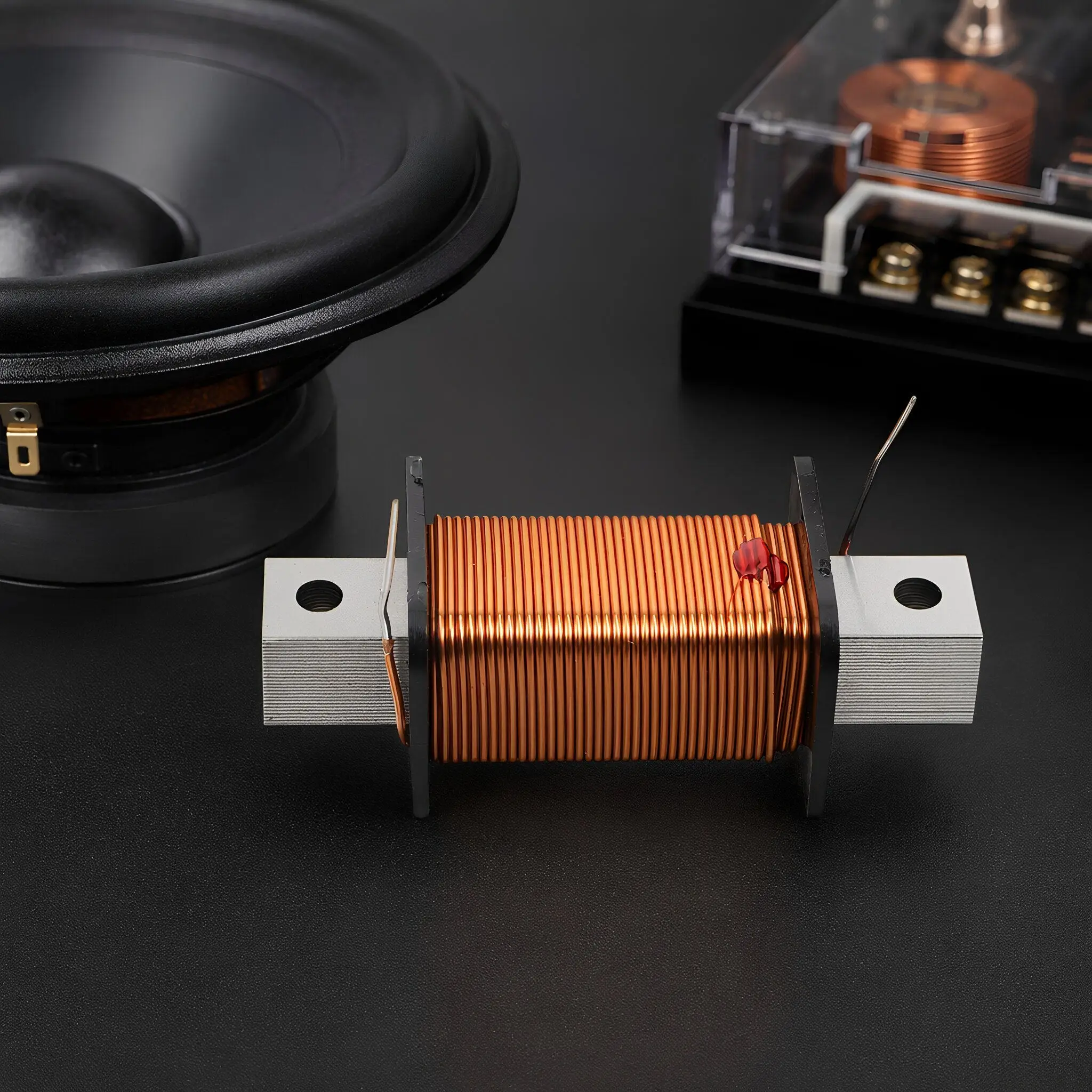 For Home Audio System Speaker Repair Iron Core Inductor Filter 5MH 0MM Oxygen-free Copper Bass Subwoofer