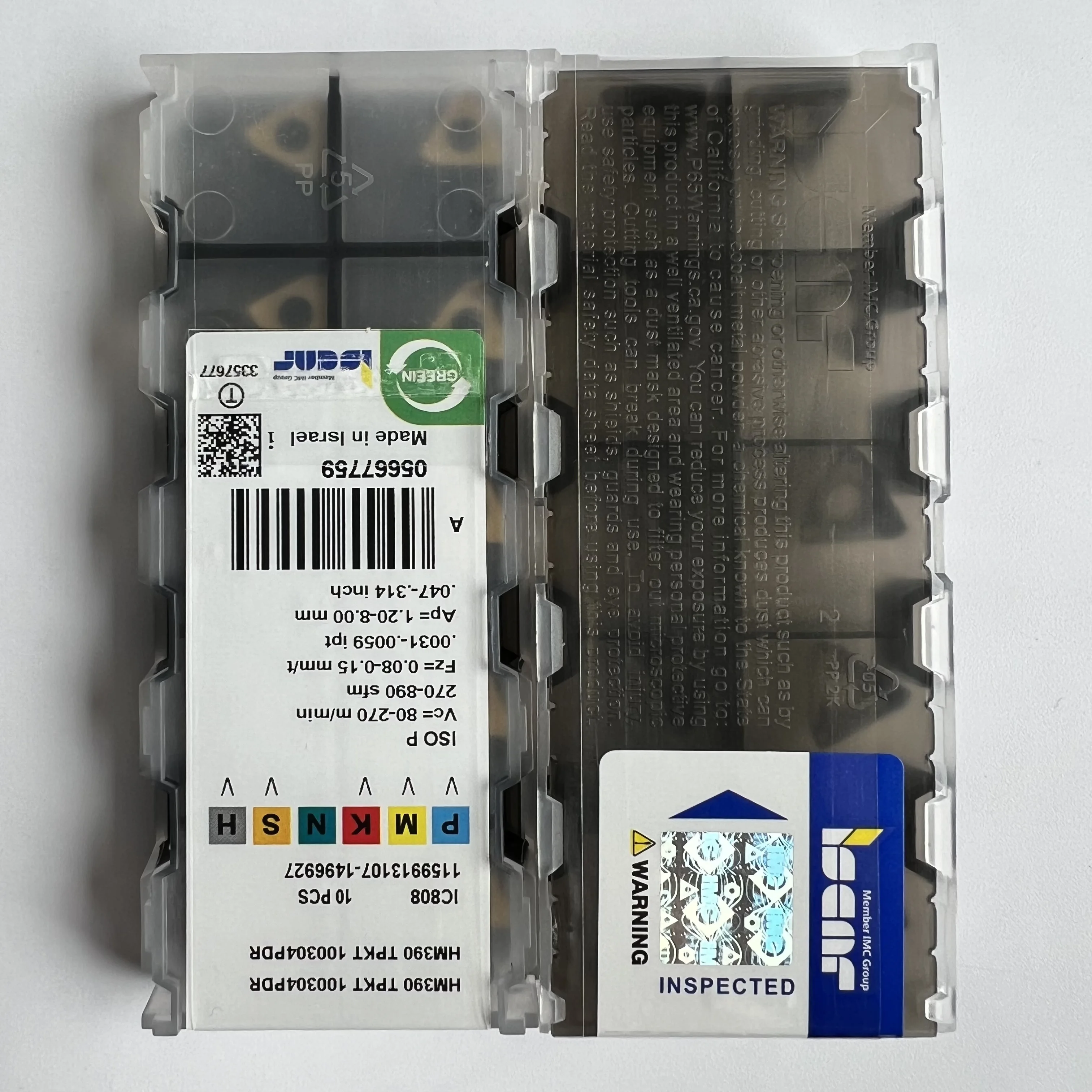 Lâmina CNC HM390TPKT100304PDR IC808