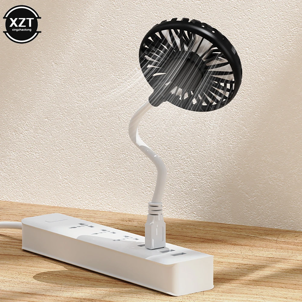 1PC Small Fan Mute Cooling Tools Fan Creative Plug And Play Cooling Accessories USB Portable Fan Student Dormitory Hand-held Fan