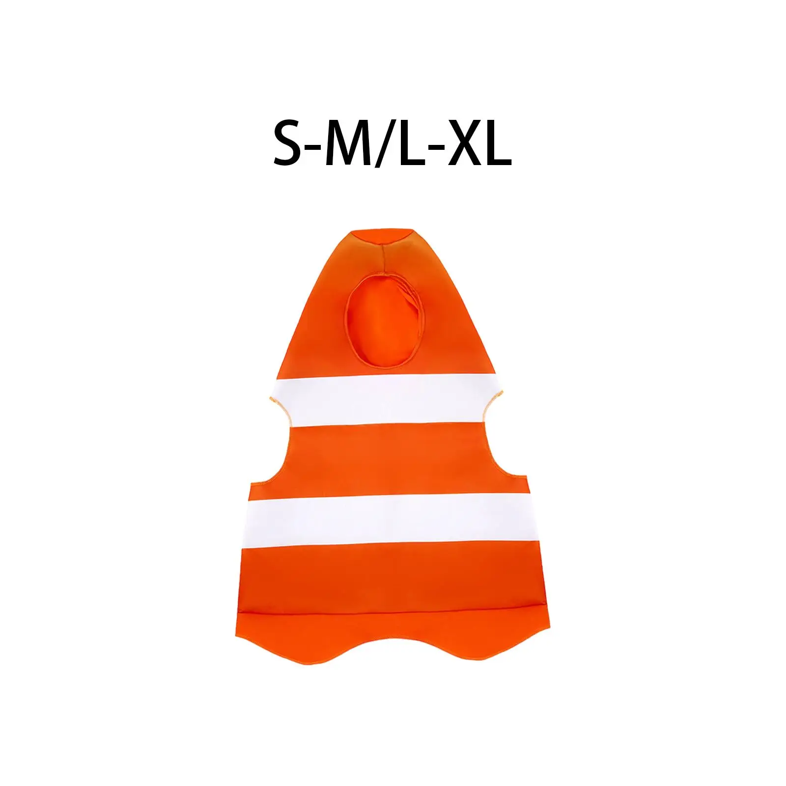 Traje de cone de tráfego decorativo laranja vestir-se festival roupas halloween crianças traje cosplay para meninas meninos crianças