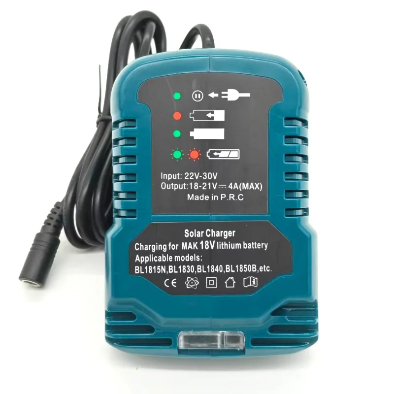 Solar Charger Portable Cordless Tool Battery Charger Compatible for Makita/Milwaukee/Bosch 18V Li-ion Batteries for Solar Panels