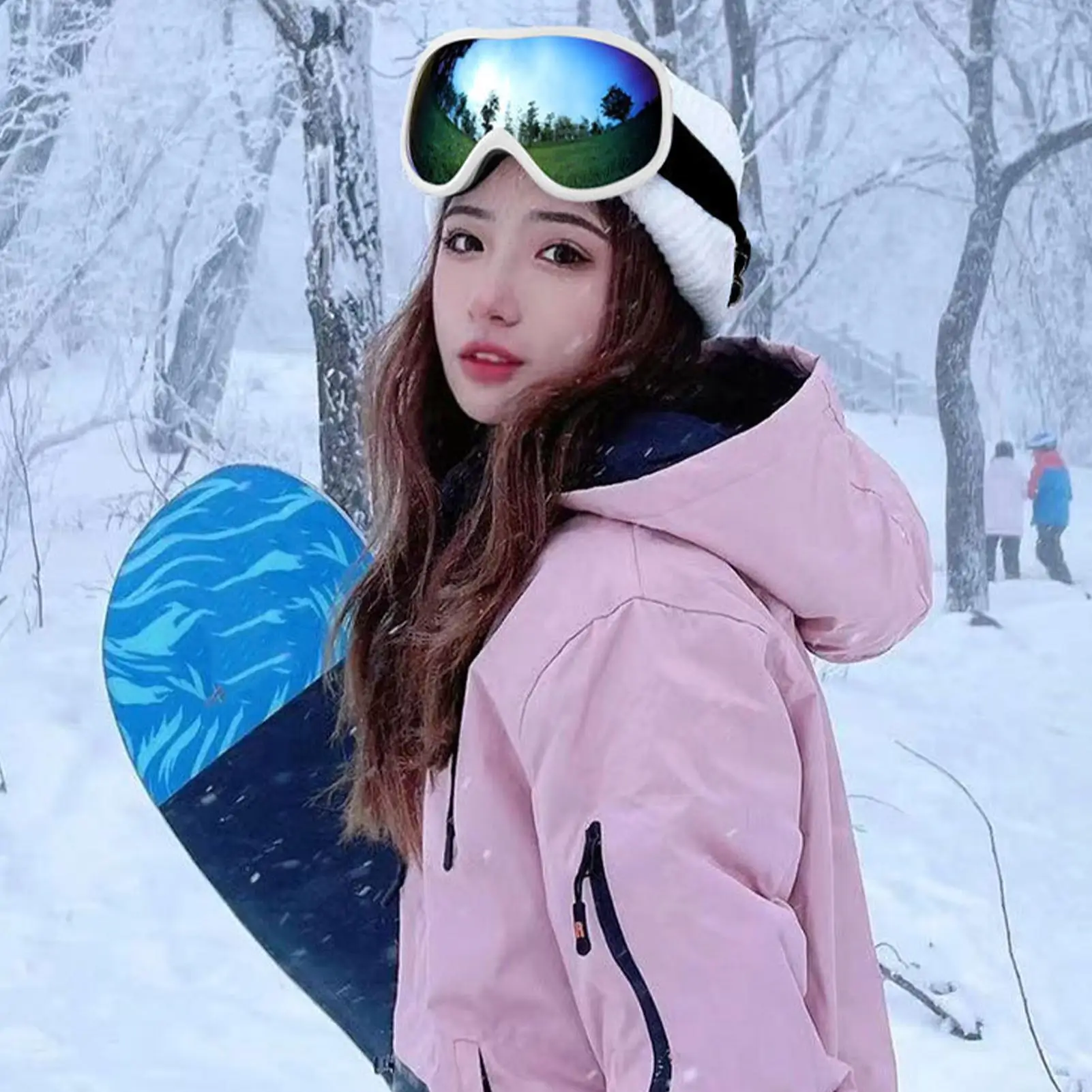 

Snowboard Goggles Double Layer Sports Eye Protection Anti-Fogging Winter Glasses For Motorcycle Snowboard Dirtbike Ski Bike