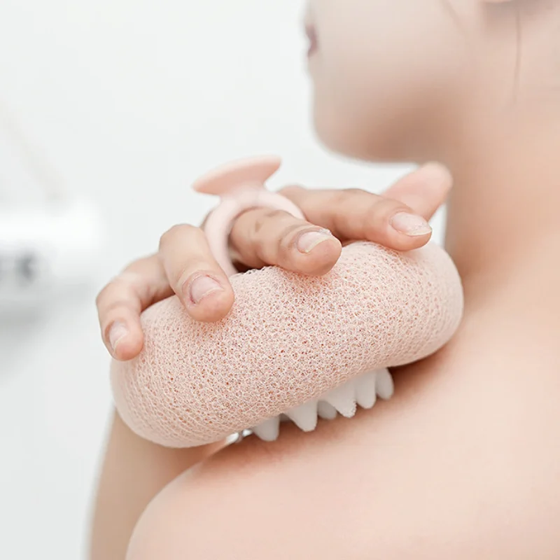 2PCS Exfoliating Mesh Bath Ball with Suction Cup, Durable and Super Firm, High Aesthetic Value, Universal Household Bath Ball, Sunflower Design, Easy to Lather, Massage and Scrub, Suitable for Sensitive Skin and Daily Skincare, Softens Skin, Suitable for Both Men and Women