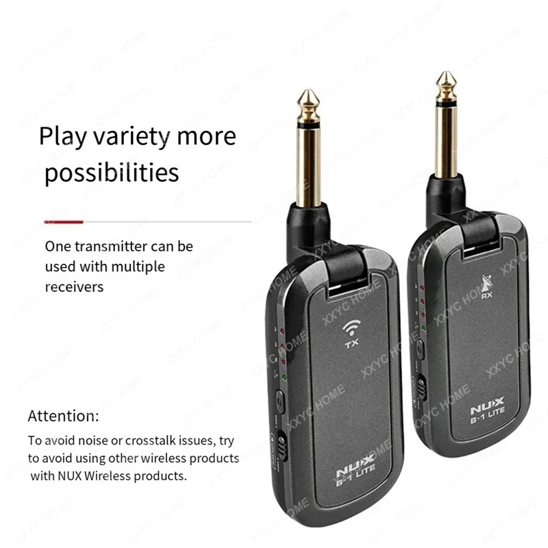 NUX B-1 LITE Wireless Guitar System 2.4Ghz 4 Channels Plastic+Metal  Electric Guitar Accessories