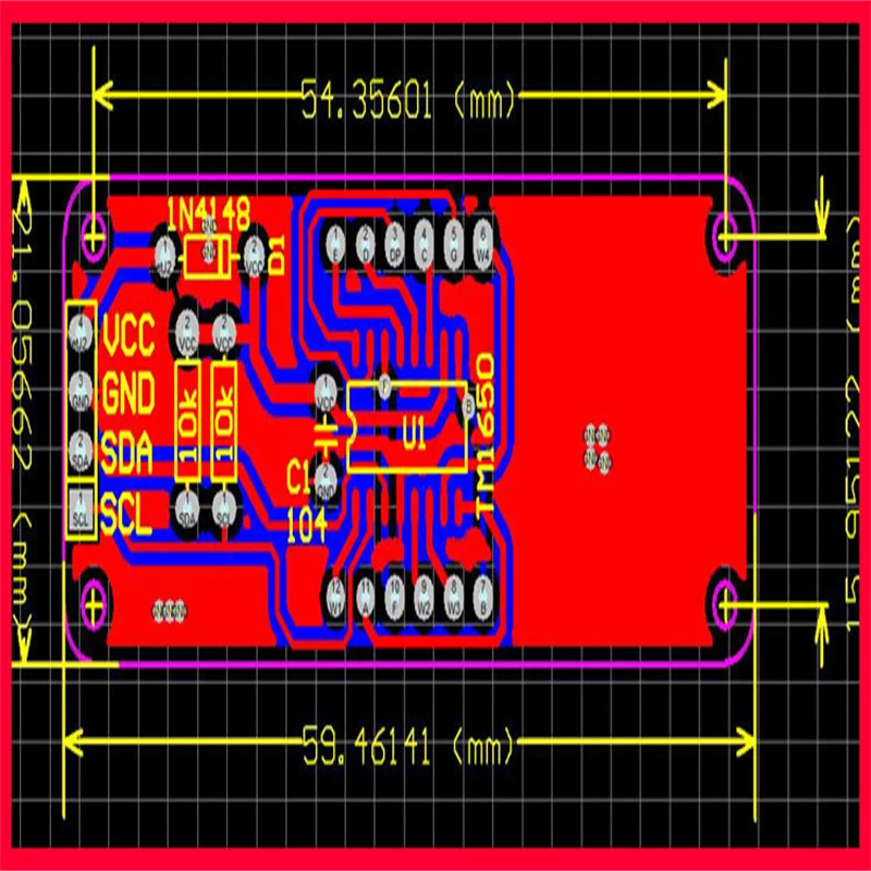 TM1650 Four Digit Nixie Tube Display Module 0.56 Inch  Drive DIY Spare Parts Kit