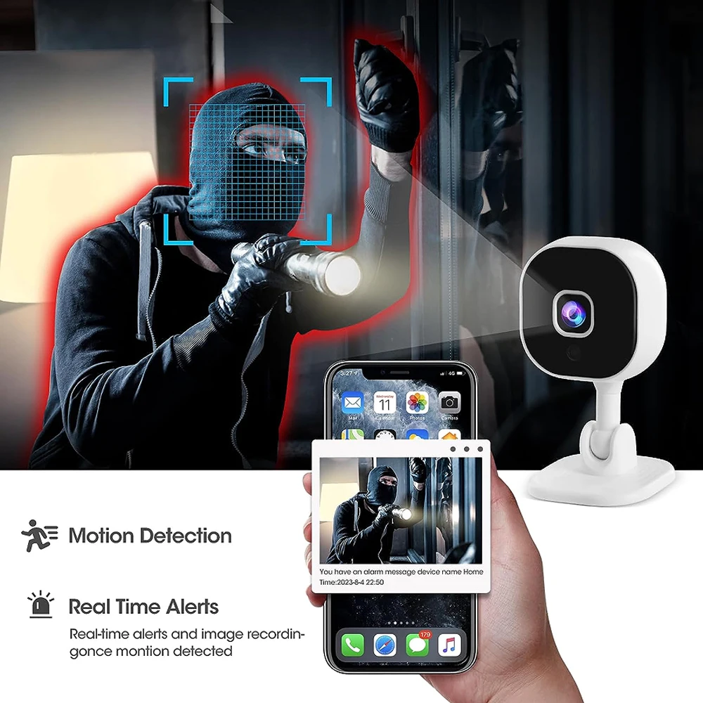 Mini Camera Wireless Cameras security protection for Home Outdoor Security Motion Detection Night Vision Two-way Audio