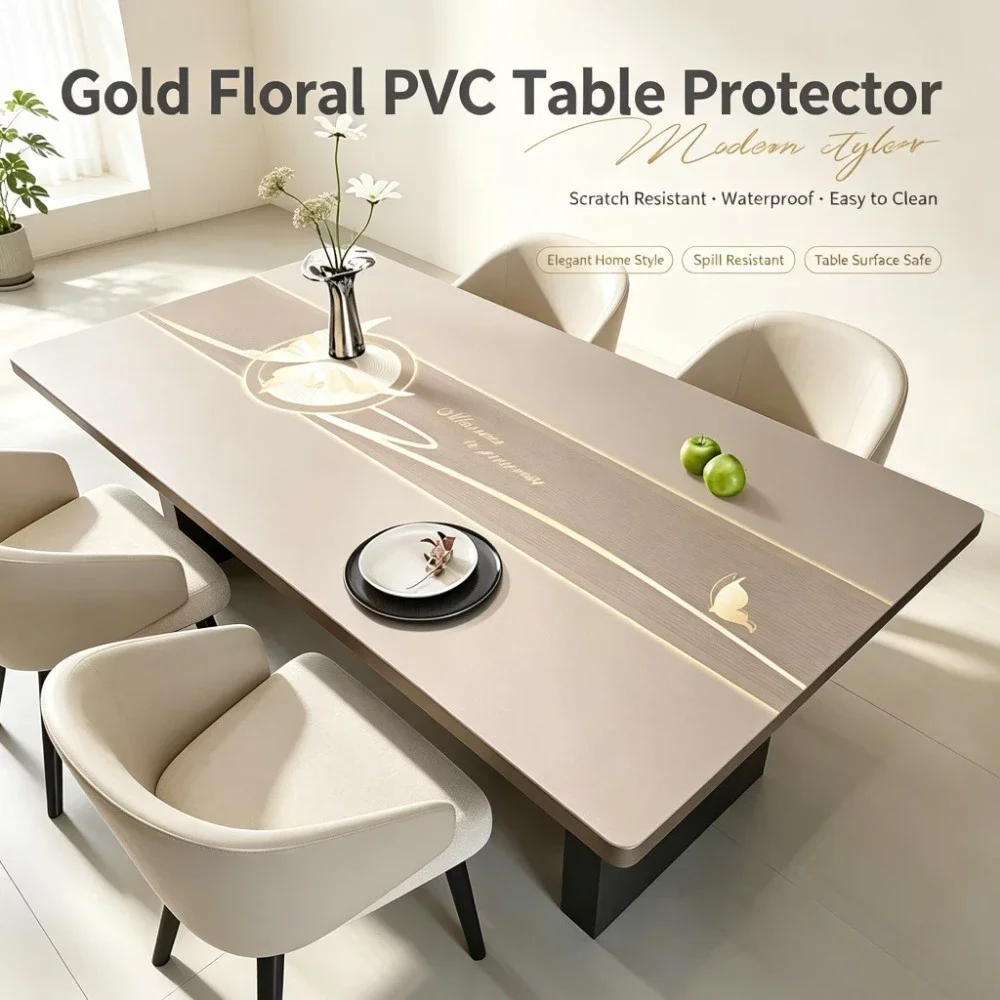 Leather Waterproof Oil Proof Table Cloth Anti-Scalding Table Cover Home Dining Tablecloth Dinner Table Decor Kitchen Accessories