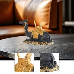 Estatua decorativa de camello en resina - Figura egipcia para mesa