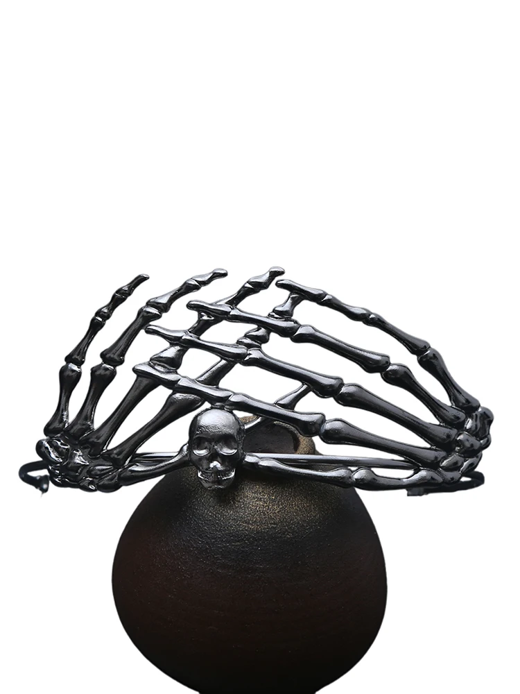 Halloween-Themenparty Personalisierter Totenkopf-Kronen-Kopfschmuck Unisex-Kleidungszubehör Legierungs-Krone – Detail 6