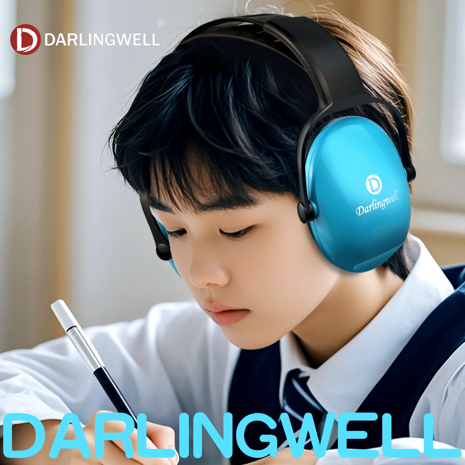 Kids Shooting Ear Muffs Noise Reduction Ear Protection for Hearing Reading Sleeping Working - Adjustable Earmuffs