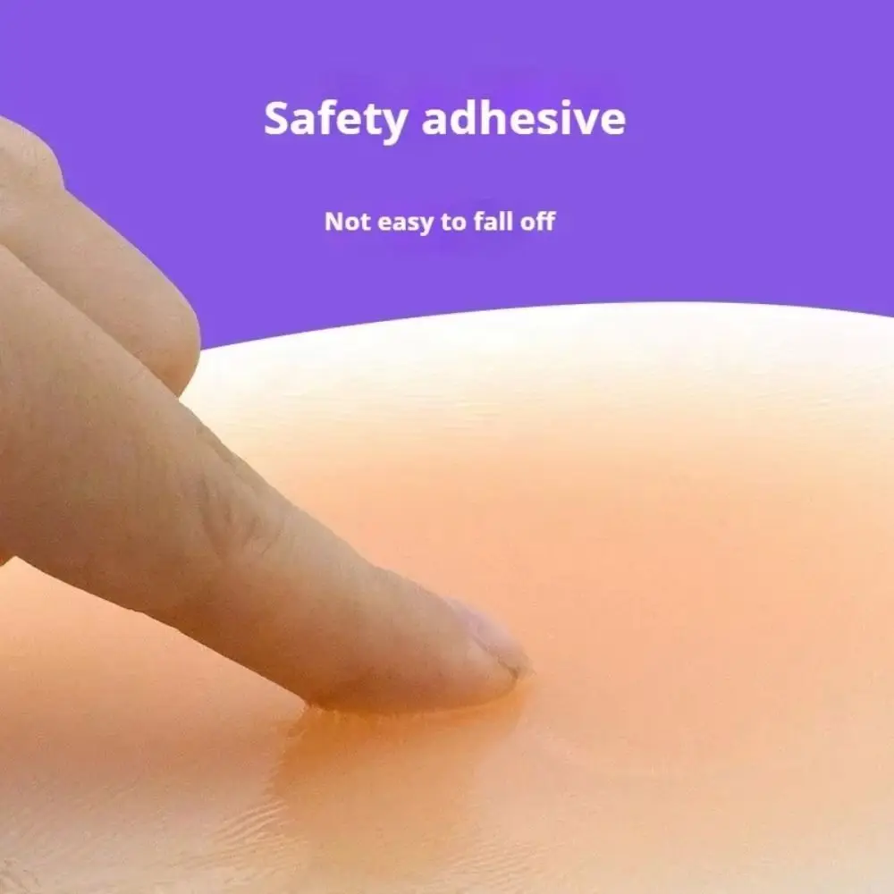 1Pair Removable False Hip Width Pad Natural Seamless Hip Simulation Silicone Hip Up Sticker Washable Reusable