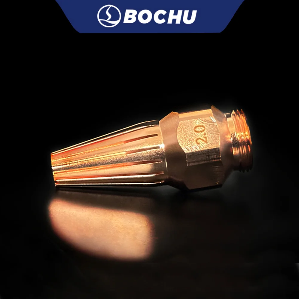 BOCHU original laser Flame Composite cutting Nozzles Inner Core Single Layer Bevel cooper nozzles for BLTF60 Hybrid Cutting Head
