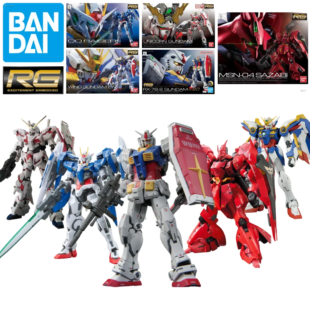 

Конструктор Bandai RG 1/144: Модель «Гаман» — «Единорог», «РХ-78-2», «Сазаби», «00», «XXXG-01W» — Сборная фигурка