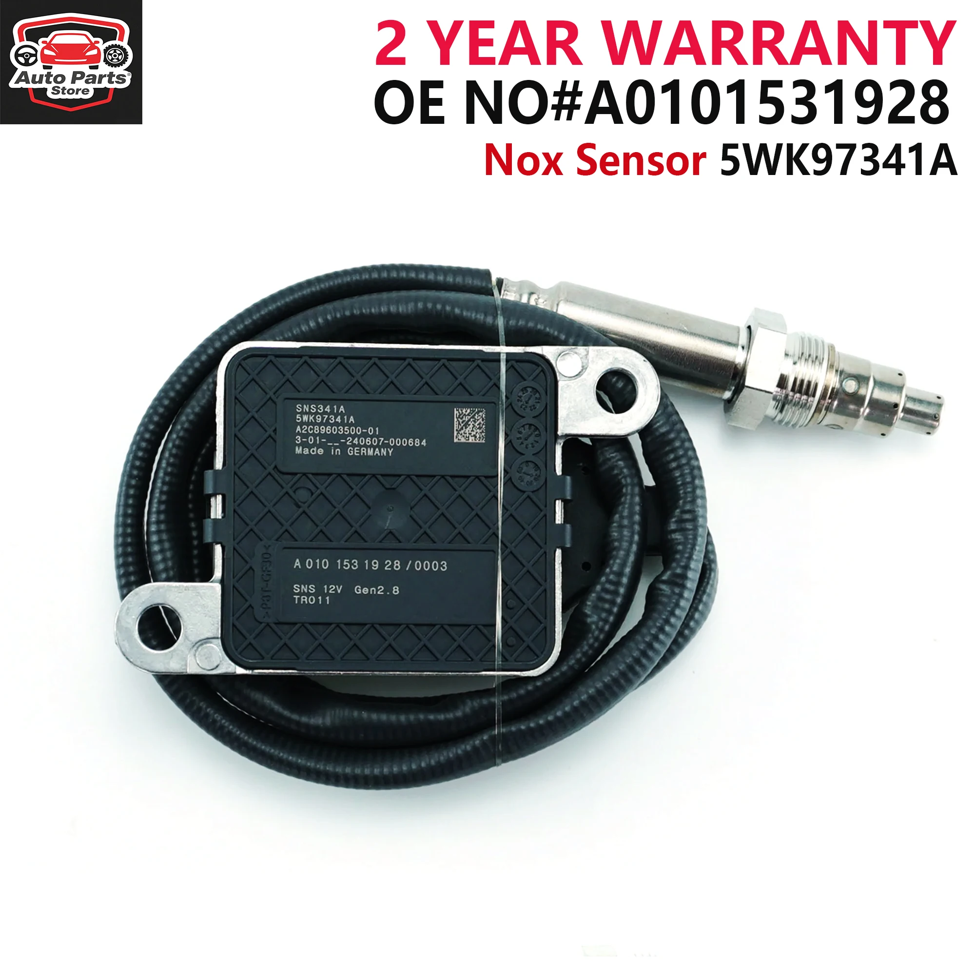 

5WK9 7341A 12V Nitrogen Oxygen Sensor 5WK97341A for Benz A0101531928 0101531928 A0101530002 0101530002 Nox Sensor