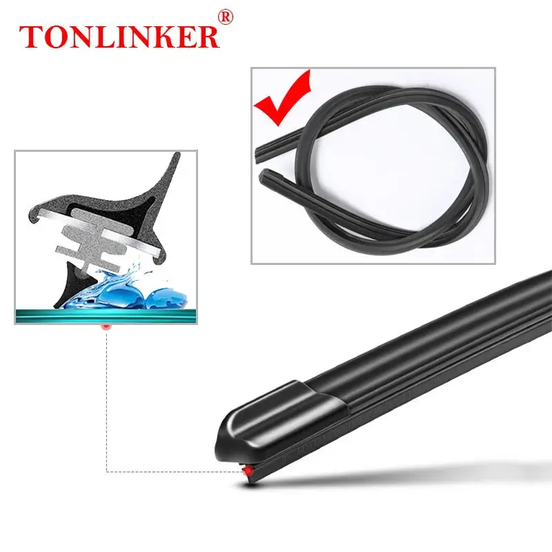 TONLINKER Wiper Blades For Jetour Traveller T2 2023-24 SUV 1.5T 2.0T Car Accessories Front Windscreen Wiper Blade Brushes Goods