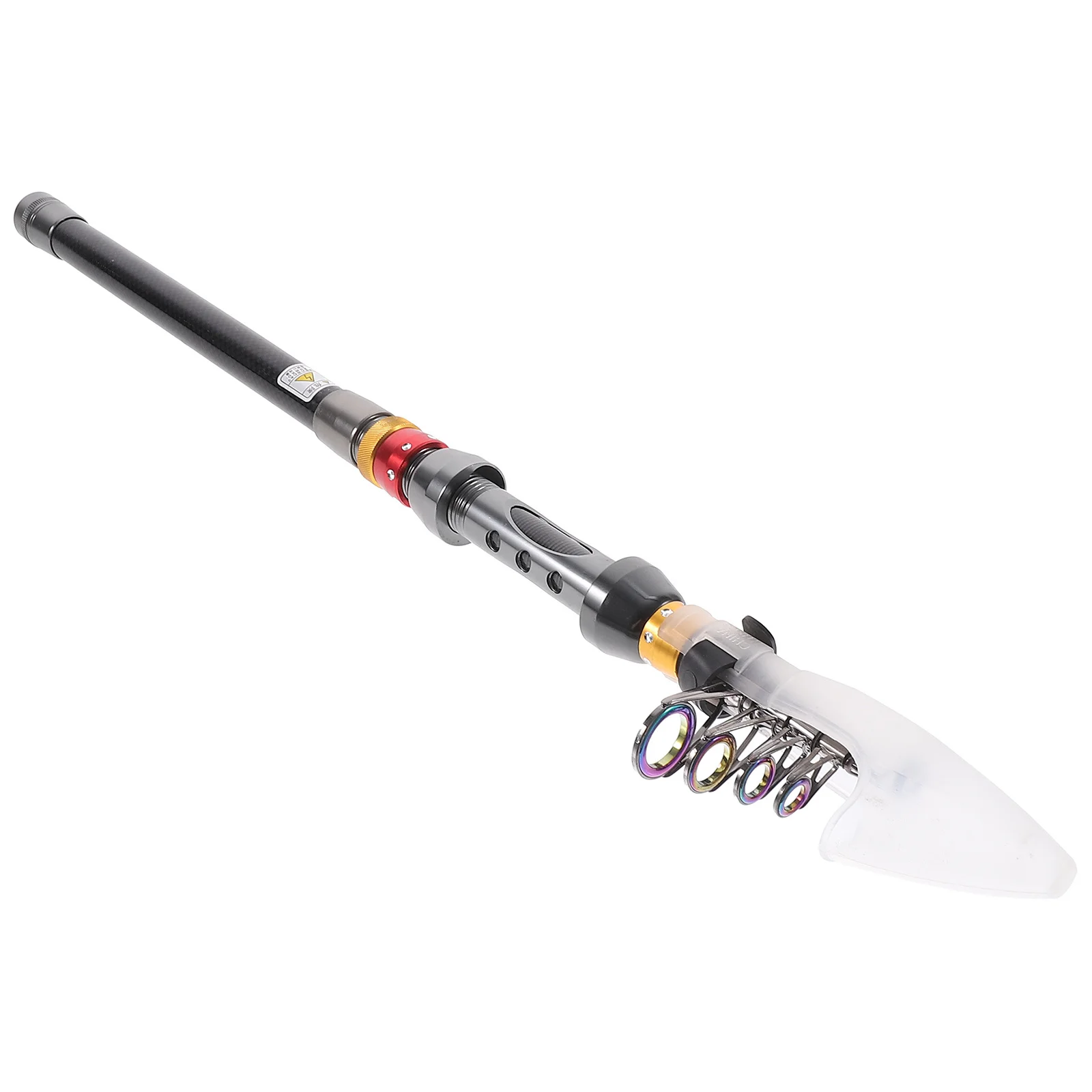 21-メートル伸縮式釣竿格納式ポータブル-eva-ハンドル強力な張力容量耐久性のある金属リング重い魚釣り人向け